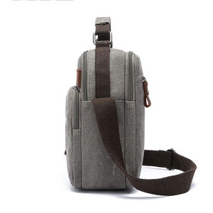 Bolsa Cruzada de Lona para Hombre al por Mayor, Bolsa de Hombro de Lona Resistente para Estudiantes, Bolsa de Lona con Múltiples Bolsillos, a la Moda para Hombres y Mujeres - Product Image 5