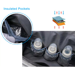 Commercio all'ingrosso zaino regali per la festa della mamma borse per il cambio del pannolino da viaggio borsa per maternità borsa per <span class=keywords><strong>pannolini</strong></span> per bambini grande con fasciatoio - Product Image 6