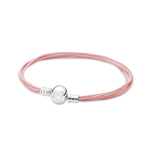 Sterling Silver S925 S925 <strong>Pandoras</strong> Cord <strong>Chain</strong> <strong>Bracelet</strong> Multi-loop Braided Charm <strong>Bracelet</strong> - Product Image 6