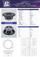 Woofer Stereo Dinamis PD 15-Inci 800W 8 Ohm dengan Voice Coil 5-Inci untuk Suara Surround, Pesta, dan Acara Karaoke