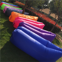 Canapé gonflable portable d'extérieur pour la plage, lit de camping pliable, design moderne, sac de couchage