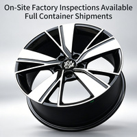 Jantes en alliage Flowtone pour voiture, moyeux de roue 18 pouces 5X112 CB 57.1, jantes en aluminium à cinq branches pour Volkswagen Golf
