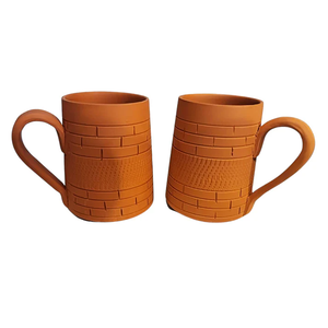 Juego de 4 Macetas de Terracota Hechas a Mano para Interiores y Exteriores, Balcón, Terraza, Jardín, Decoración del Hogar, Macetas Rústicas de Arcilla - Product Image 4