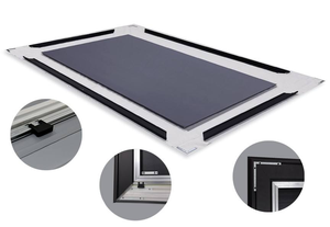 Écran de projection fixe SCREENPRO <span class=keywords><strong>Home</strong></span> Cinema ALR 8K HDR 3D Ready, gain amélioré, gris cristal, noir diamant, montage mural - Product Image 6