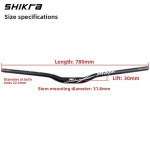 High-Performance JIAXUN MTB <b>Handlebars</b> Model Jx-635241 Cylindrical 30mm Rise Aluminum Alloy Precise Control-Safety Eco-Friendly - Product Image 3