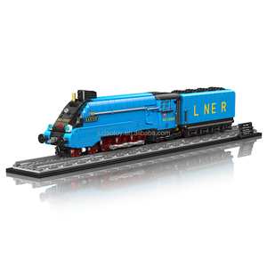 Mould <span class=keywords><strong>King</strong></span> 12050 A4 U468 Mallard Garter Blue Livery Model Train MOC Building Blocks Kit <span class=keywords><strong>Jouet</strong></span> éducatif Cadeau de Noël - Product Image 1