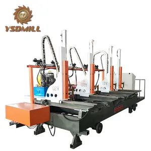 High vertical speed band saw machine with log carriage for lumber cutting sawmill