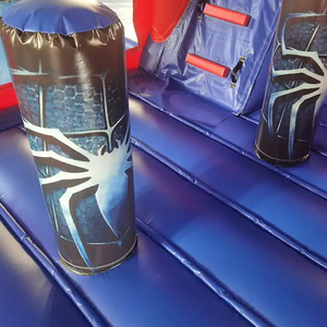 Château gonflable PVC grand format sur le thème du film <span class=keywords><strong>Spiderman</strong></span>, durable, avec toboggan, pour enfants, extérieur - Product Image 6