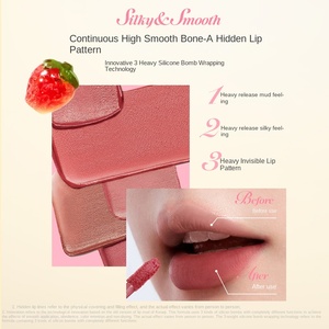 Colorkey Velvet Fog Lip Glaze Pinch Lip Mud Hydratant Mat Faible Saturation Blanc Lisse Rouge à Lèvres Difficile à Retirer - Product Image 4