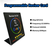 Support d'affichage personnalisé pour code QR NFC NTAG215 13,56 MHz en PVC, panneau tactile sans contact pour cartes cadeaux et cartes de membre