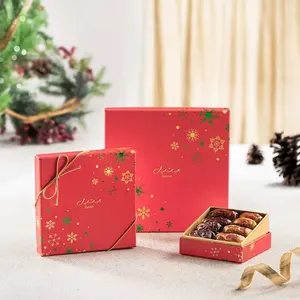 Özel lüks Baklava tarihleri hediye kutusu çikolata ambalaj Candied tarihleri kurutulmuş meyveler çekirdek fındık kağit kutu
