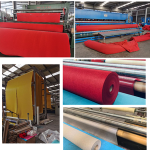 Tappeto Moderno Rosso per Matrimoni in Poliestere, <span class=keywords><strong>Passatoia</strong></span> Antiscivolo Reversibile, Adatto agli Animali Domestici, Tappeto da Parete e Rivestimento per Pavimenti per Casa e Uso Commerciale - Product Image 4