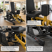 Machine à extensions de jambes assises SK, machine à curls de jambes, machines à charges guidées, équipement de gym professionnel pour l'entraînement de la force des membres inférieurs
