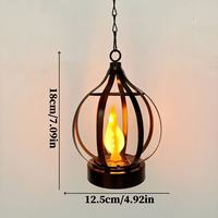 Lanterne solaire d'extérieur suspendue, lampe à LED chaude, allumage et extinction automatiques, lampe de jardin pour la décoration de la cour, du patio et du porche