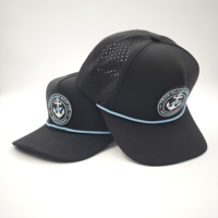 Casquettes de baseball unisexes 5 panneaux ajustables à logo léopard brodé à la main, style sportif, en tissu Dobby, pour l'été – Vente en gros