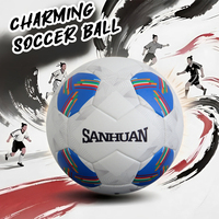 Ballon de football personnalisé Sanhuan en PVC/PU, taille 5