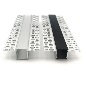 Perfil de aluminio, hojas de extrusión de bajo precio, perfil de aluminio, tira Led de Metal ligero para difusor de tira Led de paneles de yeso Led