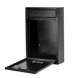 Boîte aux lettres murale en acier inoxydable antivol, étanche, résistante à la rouille, 5L, avec revêtement en poudre, pour usage domestique avec support POST - Product Image 5