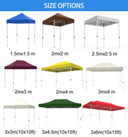 Carpa Comercial Plegable Impermeable de 10x10 para Vendedores de Alimentos, Ideal para Puestos de Mercado al Aire Libre (Venta al Por Mayor)