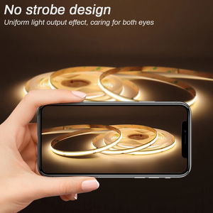 ドットフリーCOB <span class=keywords><strong>LED</strong></span>ストリップライト12V 24V 3mm 5mm 8mm 10mmソフト照明<span class=keywords><strong>LED</strong></span>ストリップブルー/グリーン/レッド/イエロー3000K/4000K/6000K <span class=keywords><strong>LED</strong></span>テープ - Product Image 2