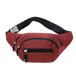 New Unisex 4-Zipper Oxford Cloth Cross Body <b>Bag</b> Vintage Style for Business & Outdoors-Cheap New Design <b>Phone</b> Money <b>Holder</b> - Product Image 1