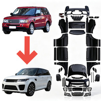 Kit carrosserie pour Range Rover Vogue L322 2005-2012, style 2018, découpe et soudure requises, matériau PP, mise à niveau et conversion