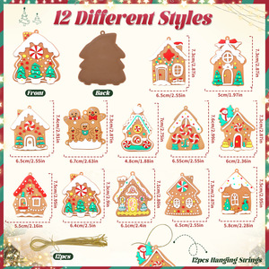 Adornos Navideños <span class=keywords><strong>de</strong></span> Hombre <span class=keywords><strong>de</strong></span> Jengibre Xiyin <span class=keywords><strong>de</strong></span> OZON, Venta Caliente en Wal-Mart, Decoraciones para Árboles <span class=keywords><strong>de</strong></span> Navidad, Accesorios para Escenas Festivas, Rayas y Puntos - Product Image 3
