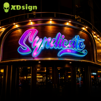 Enseigne néon lumineuse XDSign personnalisée rapide, lettres 3D LED multicolores pour entreprise, publicité étanche IP65 pour voiture