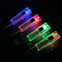 HT Wholesale Lot de 6 nocks LED lumineux pour flèches de arbalète avec interrupteur marche/arrêt, compatible .300/7.62mm ID, pour tir à l'arc et chasse