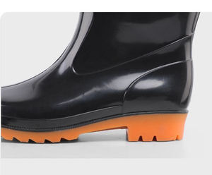 YL6077บูตยางพีวีซีกันน้ำสำหรับผู้ชายและผู้หญิงรองเท้าลุยฝนสำหรับงานฟาร์มตกปลาน้ำหนักเบา - Product Image 6