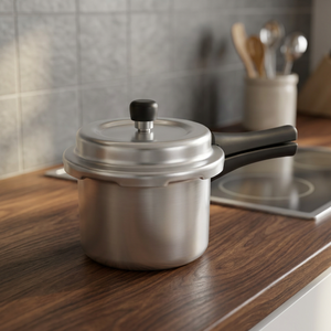<b>Pressure</b> <b>Cooker</b> with Plastic Handle and Lid Explosion-Proof for Gas and <b>Induction</b> <b>Cookers</b> - Product Image 2
