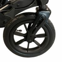 Déambulateur tout-terrain avec grandes roues pneumatiques, capacité de 500 lb, déambulateur pliable pour personnes obèses, aide à la mobilité avec siège