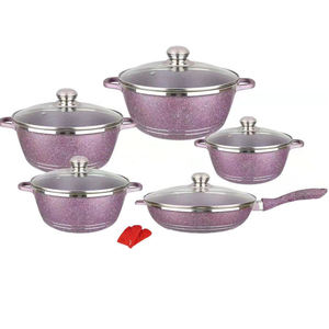 Juego de Utensilios de Cocina Antiadherentes de Aluminio Estándar de Exportación, Cacerola, Olla para Salsas con Tapa, Venta Caliente de Fábrica, Buena Calidad - Product Image 2