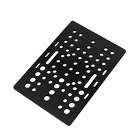 Plaque de portique légère en aluminium extrudé standard européen à profil en V, 20-80 mm, avec glissière à quatre roues et poulie à six roues, 3D