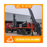 Foreuse à circulation inversée XLDRILL CSRC500-T6, châssis HOWO 6x4, tube de forage de 6 m, pompe et moteur Cummins de 153 kW
