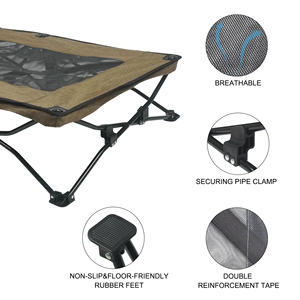 CanboPet-Cama Plegable Elevada para Perro, Cama para Mascotas con Marco de Acero, Portátil, para Acampar al Aire Libre - Product Image 2