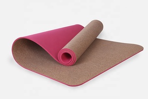 Estera <span class=keywords><strong>de</strong></span> yoga <span class=keywords><strong>de</strong></span> <span class=keywords><strong>corcho</strong></span> antideslizante, estera <span class=keywords><strong>de</strong></span> pilates resistente, ecológica, con logotipo personalizado impreso, TPE, resistente, venta al por mayor - Product Image 2