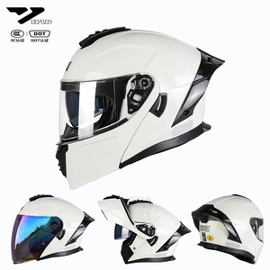 VGV-L06 Premium Tam Yüz Açılır Kapanır Motosiklet Modüler Çift Maskeli Kask Dahili Lensli ECE Onaylı Casque Casco Moto - Product Image 3