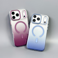 Étui de téléphone magnétique tendance JOYPORODO B367 en PC dégradé pour iPhone 14 15 16 17 18 Pro Max, antichoc et de protection professionnelle