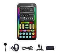 Dispositif de mixage audio miniature portable avec 8 effets sonores, changeur de voix, cartes son