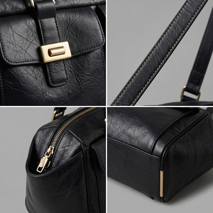 fábrica personalizada al por mayor bolsos de estilo de moda cuero genuino señoras bolso de hombro bolso de mano de las mujeres - Product Image 4