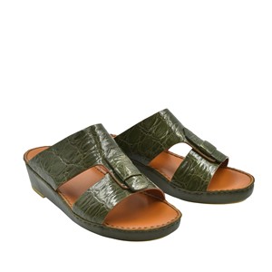 Sandales arabes pour hommes personnalisées, cuir exotique de haute qualité, fabrication artisanale, douces et confortables, pour l'extérieur, la plage, le Ramadan - Product Image 2