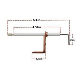 เซ็นเซอร์เปลวไฟเตา 7975-3881 เข็มจุดไฟสแตนเลสทรงสี่เหลี่ยมฝังในตัว ป้องกันการกัดกร่อน อะไหล่ HVAC - Product Image 4