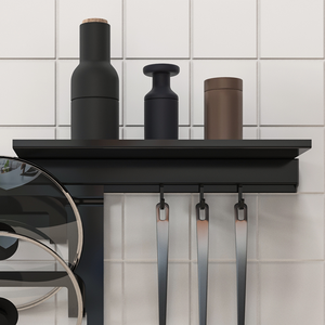 Giá để gia vị, giá để bát đĩa, kệ để đồ bằng nhôm treo tường, bền chắc, chất lượng cao, dùng cho nhà bếp - Product Image 2