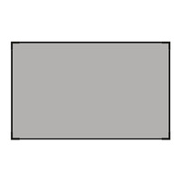 Nouvelle annonce : Écran de projection mural fixe de haute qualité, 60 pouces, 16:9, cadre étroit de 1,2 cm, gris, pour home cinéma
