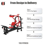 Appareil de musculation professionnel pour fessiers avec support de barre rembourré, coussin inclinable, repose-pieds et rangement pour plaques d'haltères