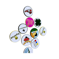 Marqueur de balle de golf en métal avec logo personnalisé, conception gratuite, pince magnétique pour chapeau de golf, marqueur de balle de golf personnalisé