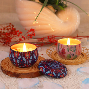 Bougie parfumée en cire de soja en forme de tasse, style ethnique, senteur nordique, pour chambre à coucher, sommeil, cadeau, souvenir - Product Image 1