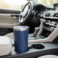 Vente en gros de gobelets isothermes réutilisables en acier inoxydable arc-en-ciel de 20 oz, pour le voyage, la voiture, le café, avec couvercle gravé au laser