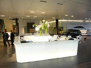 โต๊ะกลมสำหรับงานเลี้ยงค็อกเทล โรงแรม โต๊ะบาร์พลาสติก - Product Image 6